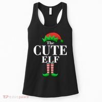 The Cute Elf Family Matching Christmas Women's Tank Top thumb 0
