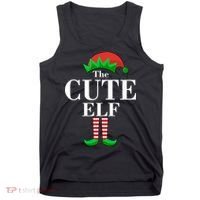 The Cute Elf Family Matching Christmas Tank Top thumb 0