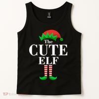 The Cute Elf Family Matching Christmas Tank Top thumb 2