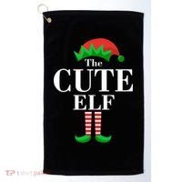 The Cute Elf Family Matching Christmas Golf Towel thumb 0