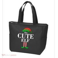 The Cute Elf Family Matching Christmas Tote Bag thumb 3