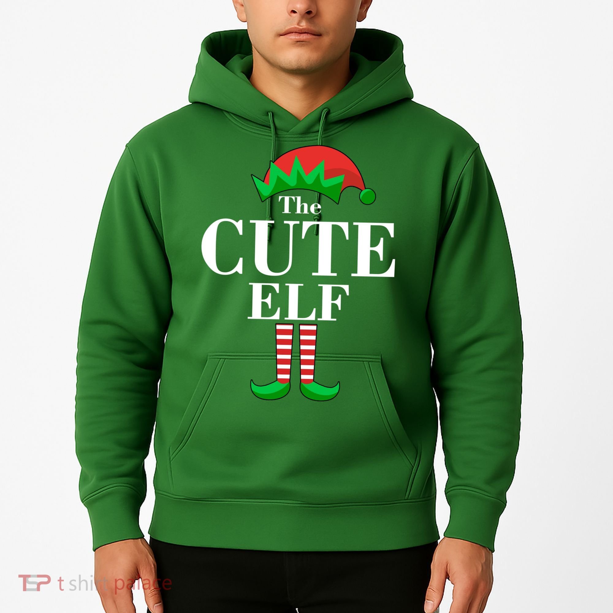 The Cute Elf Family Matching Christmas Hoodie