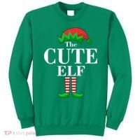 The Cute Elf Family Matching Christmas Sweatshirt thumb 0