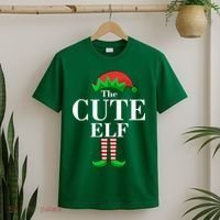 The Cute Elf Family Matching Christmas T-Shirt thumb 2