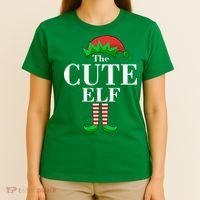 The Cute Elf Family Matching Christmas T-Shirt thumb 4
