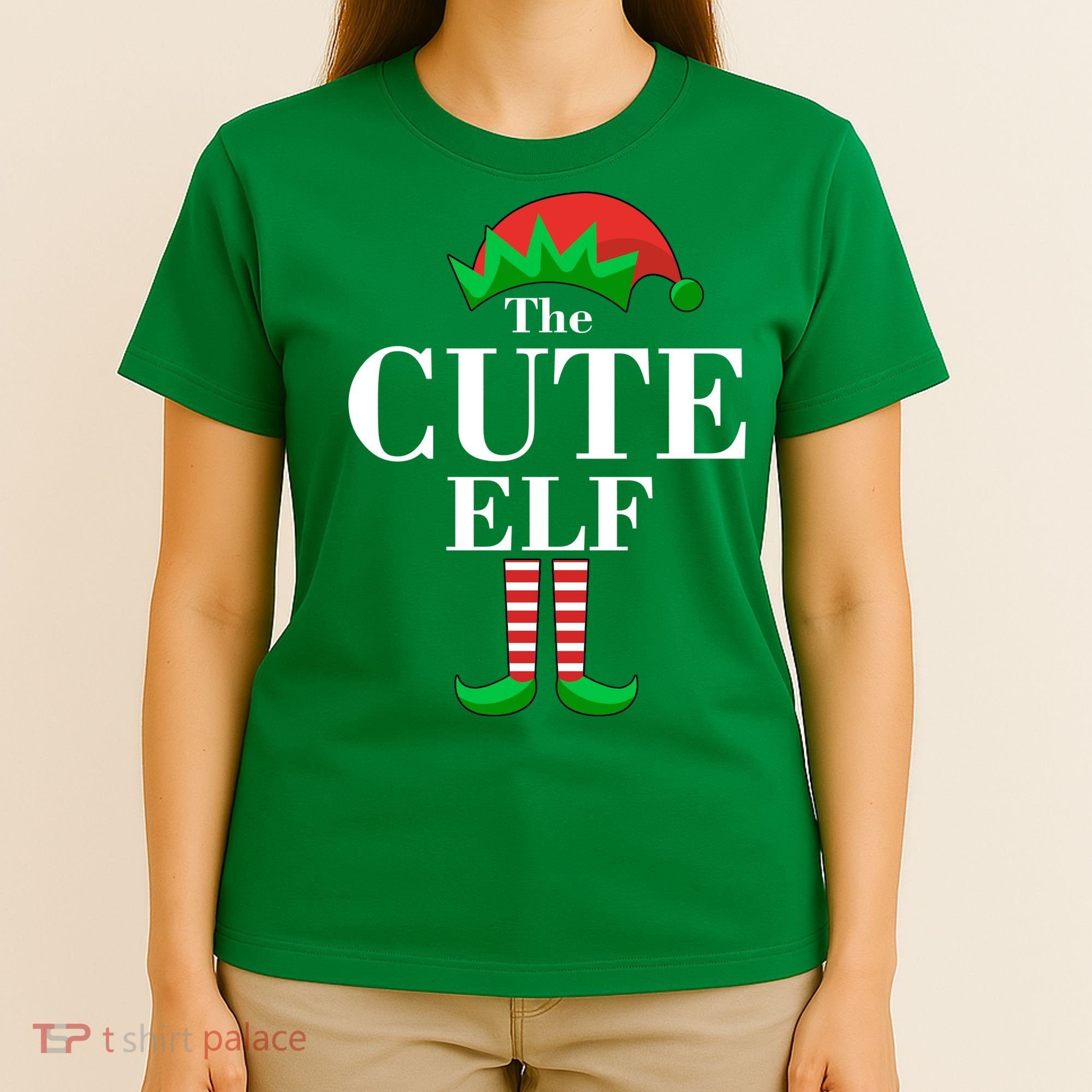 The Cute Elf Family Matching Christmas T-Shirt