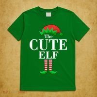 The Cute Elf Family Matching Christmas T-Shirt thumb 5