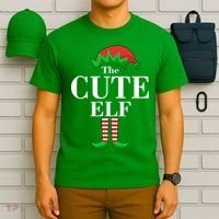 The Cute Elf Family Matching Christmas T-Shirt thumb 6