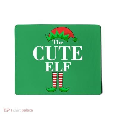 The Cute Elf Family Matching Christmas Mousepad