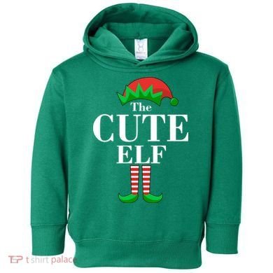 The Cute Elf Family Matching Christmas Toddler Hoodie