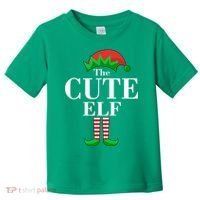 The Cute Elf Family Matching Christmas Toddler T-Shirt thumb 0