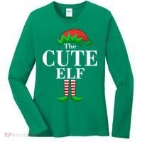 The Cute Elf Family Matching Christmas Women's Long Sleeve Shirt thumb 0