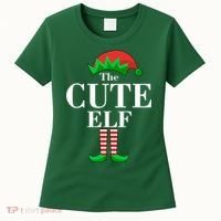 The Cute Elf Family Matching Christmas Women's T-Shirt thumb 0
