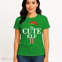 The Cute Elf Family Matching Christmas Women's T-Shirt thumb 4