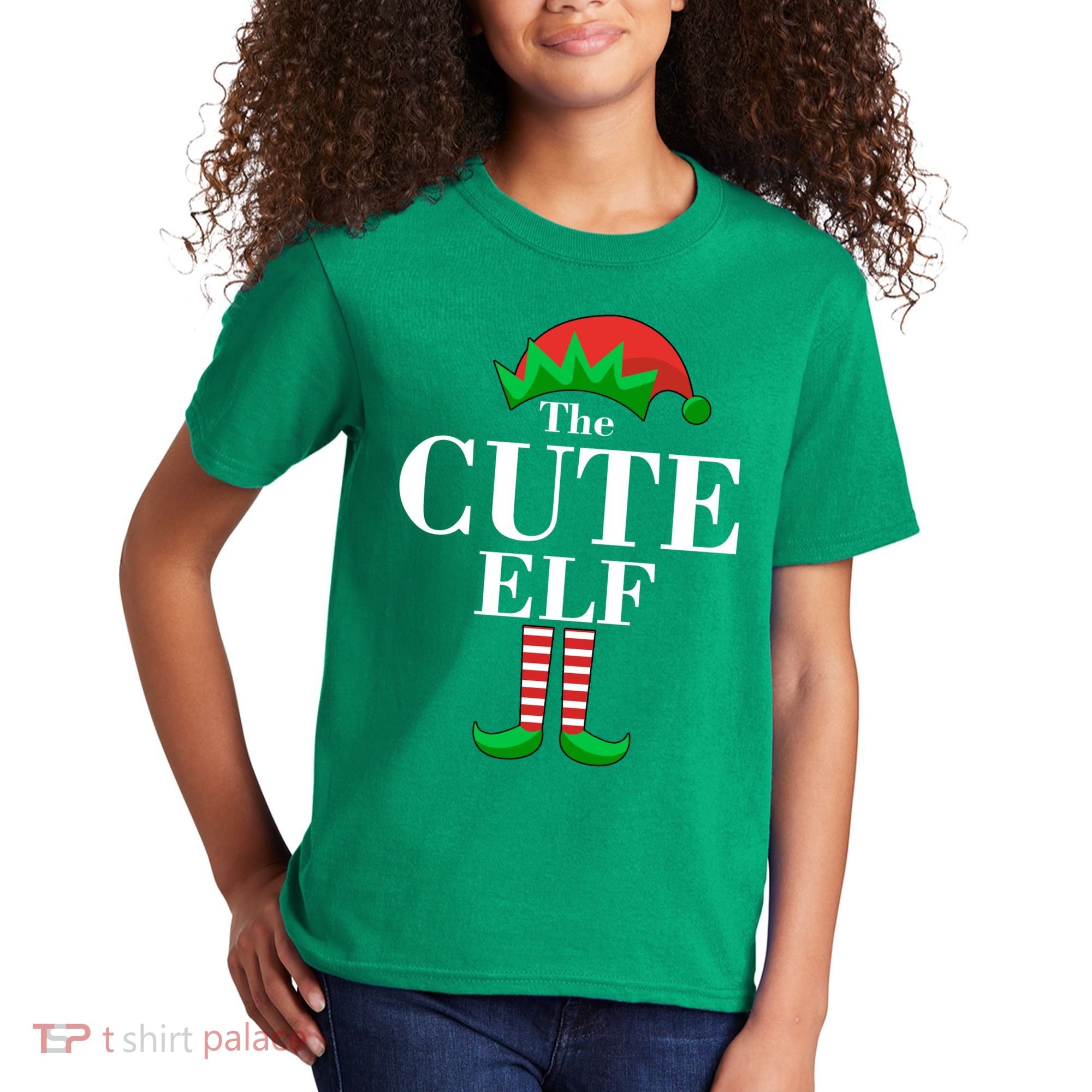 The Cute Elf Family Matching Christmas Kids T-Shirt