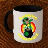 The Dabbing Leprechaun Irish Rainbow Dab St. Patrick's Day Coffee Mug thumb 2