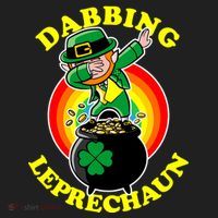 The Dabbing Leprechaun Irish Rainbow Dab St. Patrick's Day Beanie thumb 2