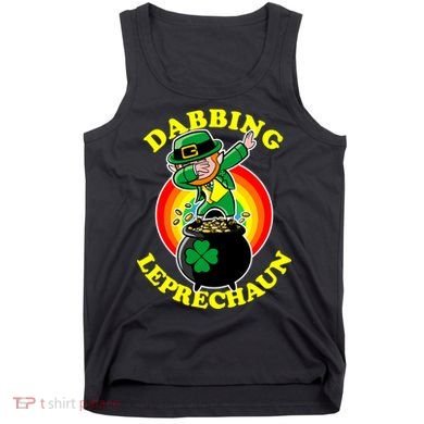The Dabbing Leprechaun Irish Rainbow Dab St. Patrick's Day Tank Top