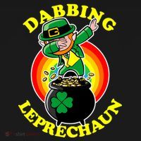 The Dabbing Leprechaun Irish Rainbow Dab St. Patrick's Day Tank Top thumb 6