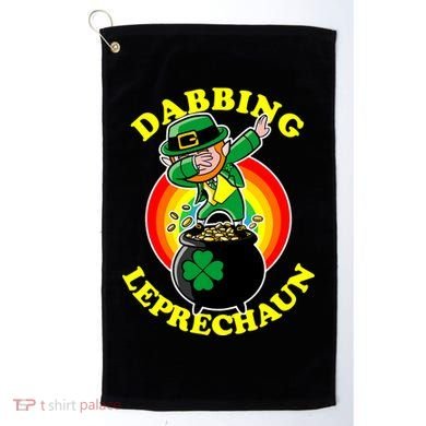 The Dabbing Leprechaun Irish Rainbow Dab St. Patrick's Day Golf Towel