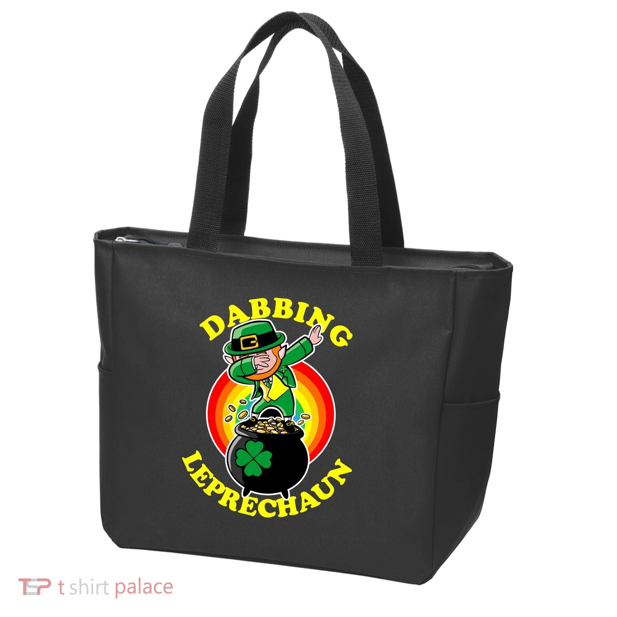The Dabbing Leprechaun Irish Rainbow Dab St. Patrick's Day Tote Bag