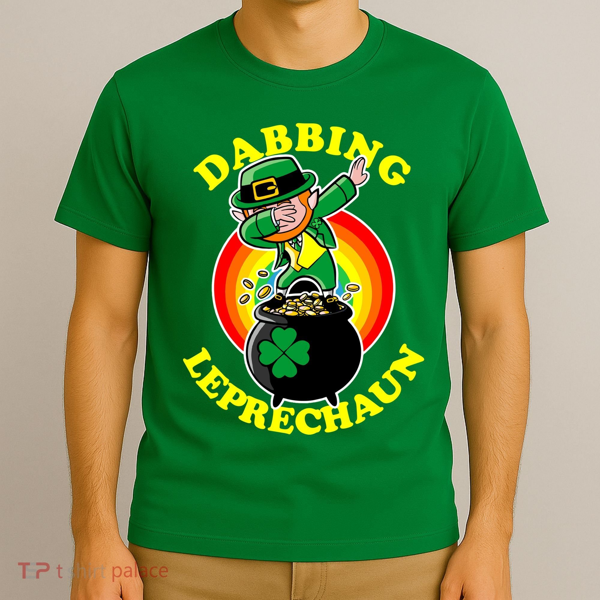 The Dabbing Leprechaun Irish Rainbow Dab St. Patrick's Day T-Shirt