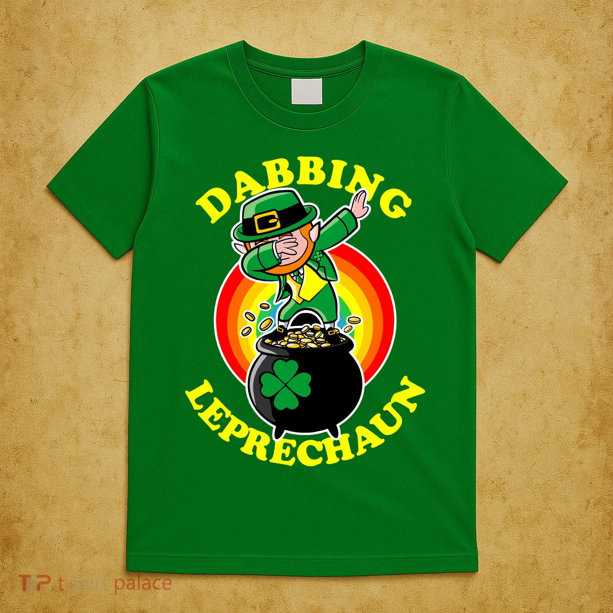 The Dabbing Leprechaun Irish Rainbow Dab St. Patrick's Day T-Shirt