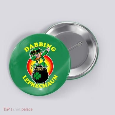 The Dabbing Leprechaun Irish Rainbow Dab St. Patrick's Day Button