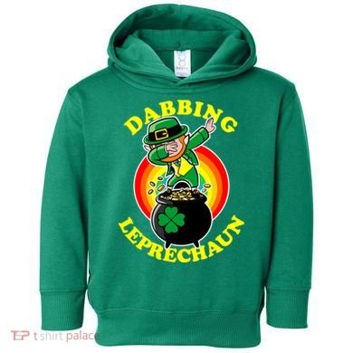 The Dabbing Leprechaun Irish Rainbow Dab St. Patrick's Day Toddler Hoodie