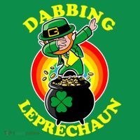 The Dabbing Leprechaun Irish Rainbow Dab St. Patrick's Day Women's T-Shirt thumb 6