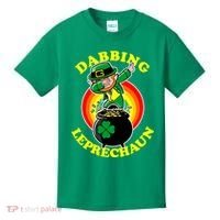 The Dabbing Leprechaun Irish Rainbow Dab St. Patrick's Day Kids T-Shirt thumb 0