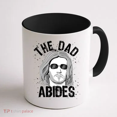 The Dad Abides Coll Shades Coffee Mug back