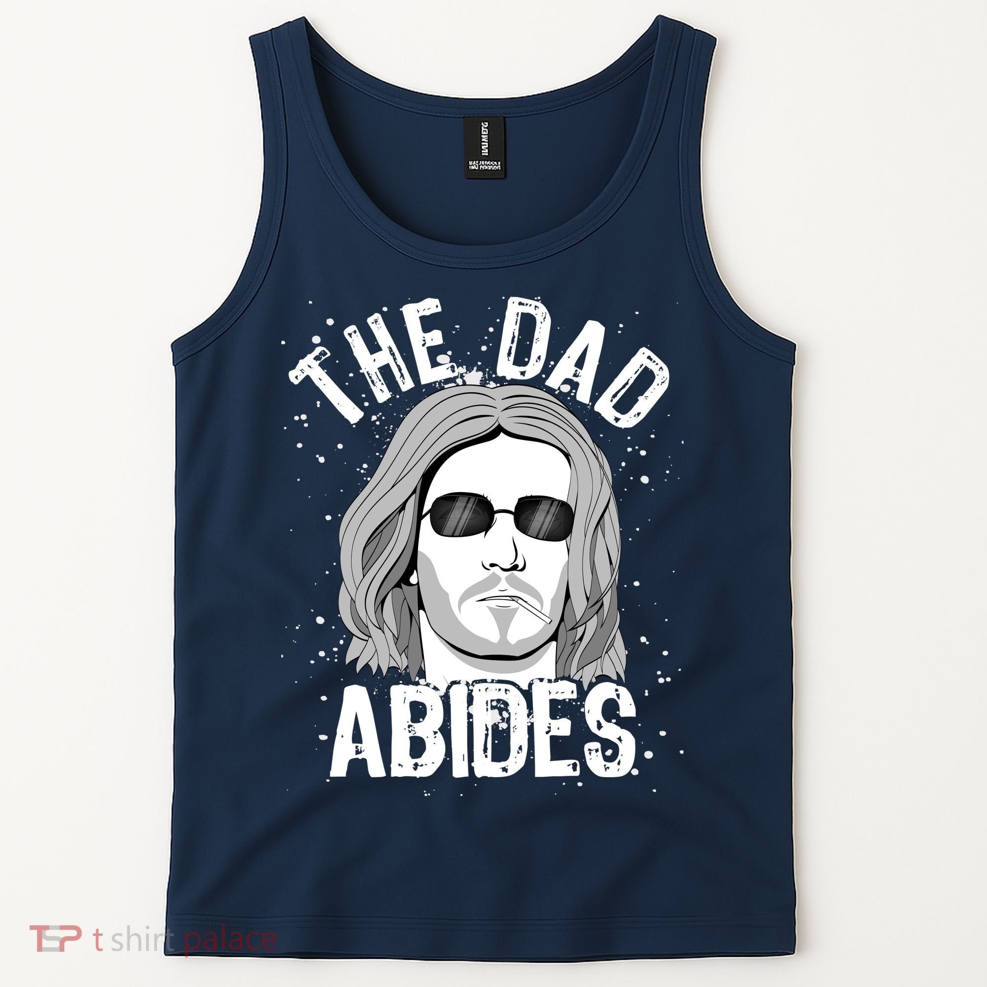The Dad Abides Coll Shades Tank Top