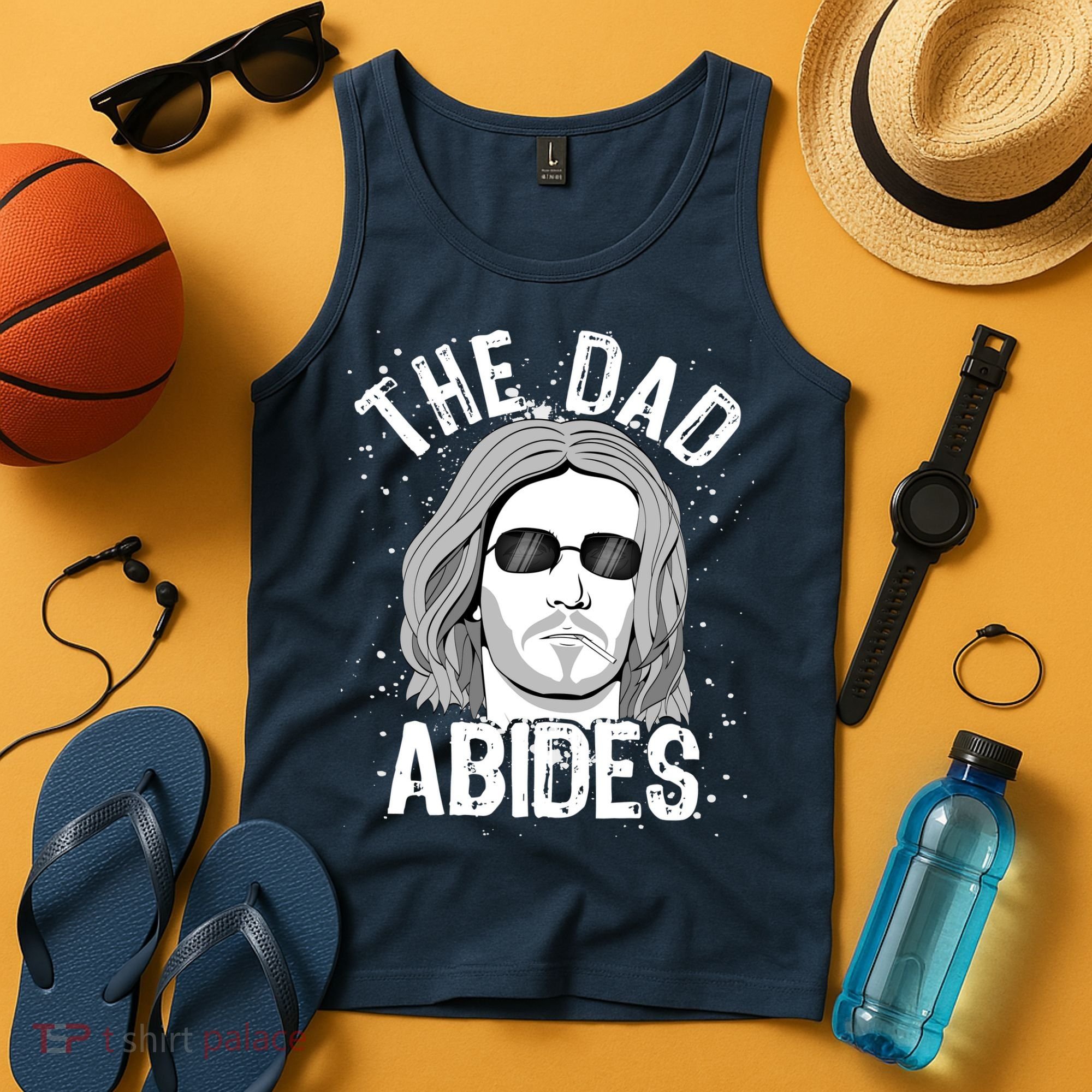 The Dad Abides Coll Shades Tank Top