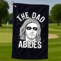 The Dad Abides Coll Shades Golf Towel thumb 1