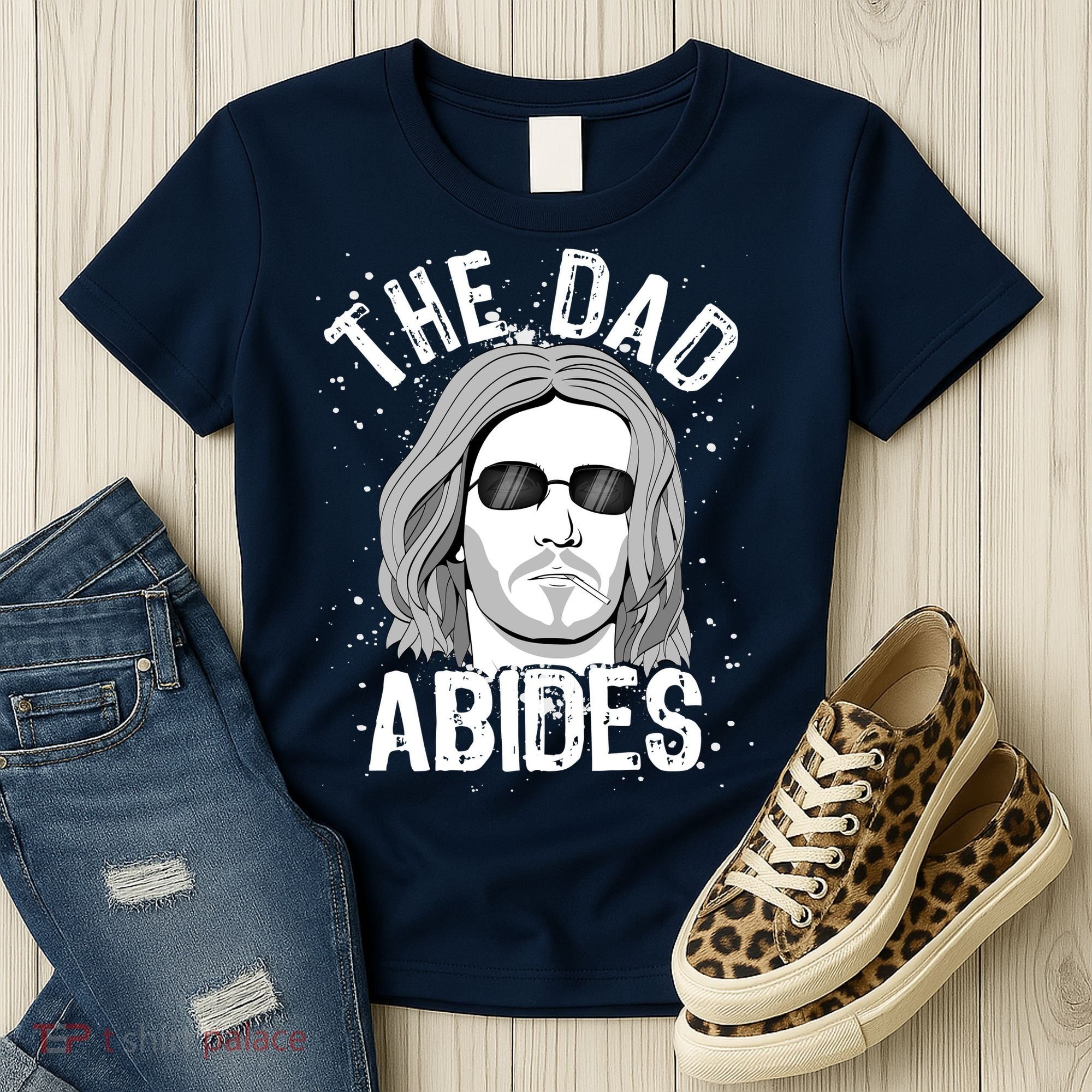 The Dad Abides Coll Shades Women's T-Shirt