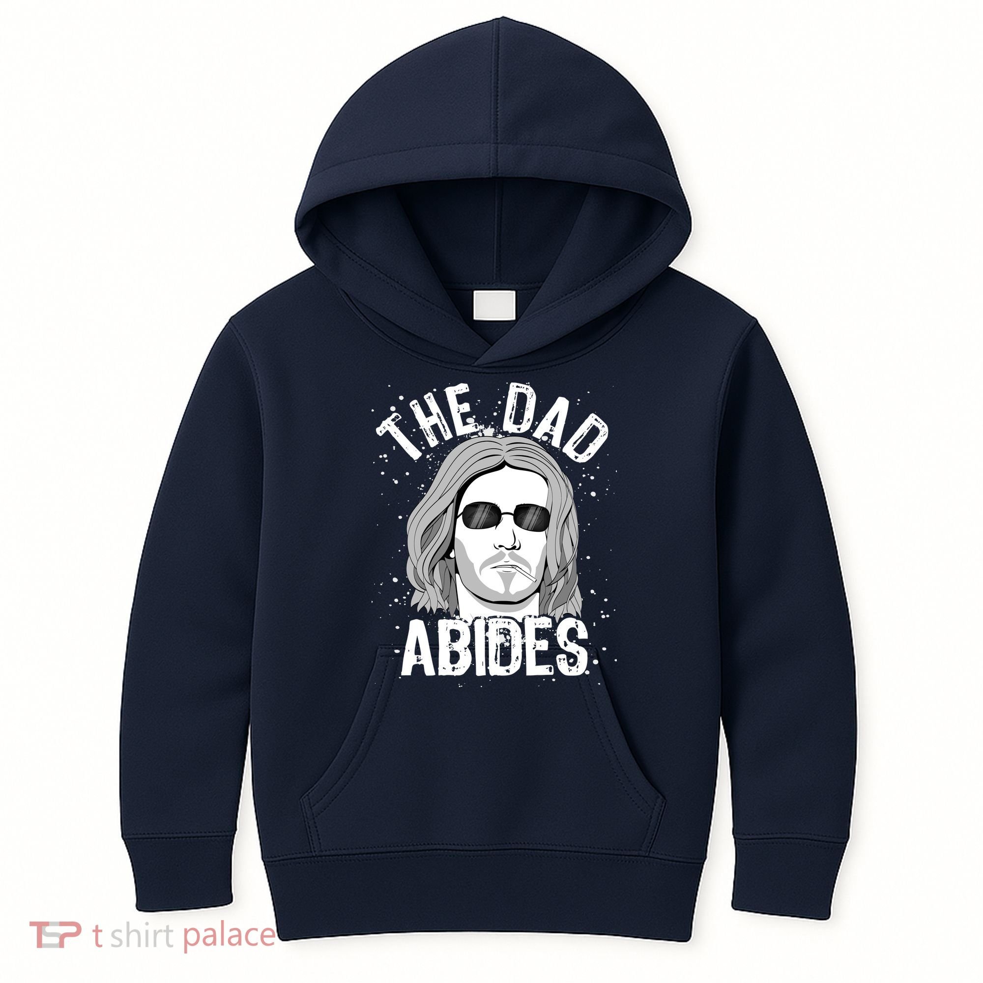 The Dad Abides Coll Shades Kids Hoodie