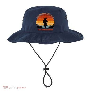 The Dadalorian Best Dad in The Galaxy Retro Vintage Bucket Hat