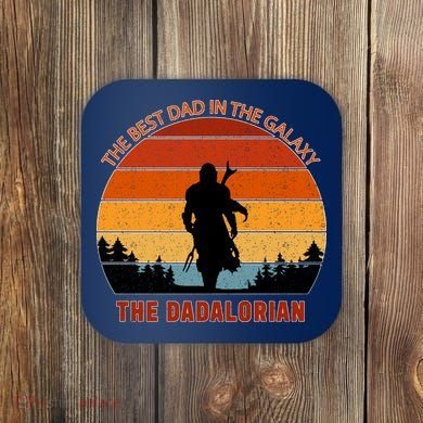The Dadalorian Best Dad in The Galaxy Retro Vintage Coaster