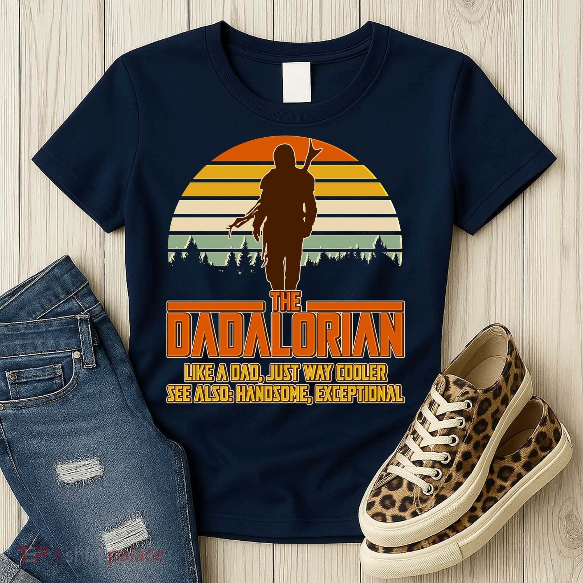 The Dadalorian Like A Dad Handsome Exceptional Women's T-Shirt