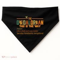 The Dadalorian This Is The Way Definition Father's Day USA-Made Doggie Bandana thumb 0