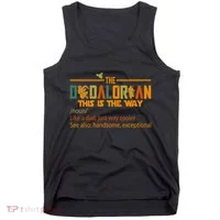 The Dadalorian This Is The Way Definition Father's Day Tank Top thumb 0