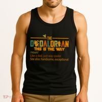The Dadalorian This Is The Way Definition Father's Day Tank Top thumb 3