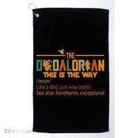 The Dadalorian This Is The Way Definition Father's Day Golf Towel thumb 0