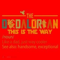 The Dadalorian This Is The Way Definition Father's Day Santa Hat thumb 1