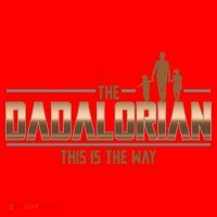 The Dadalorian This Is The Way Father's Day Sci-fi Fan Santa Hat thumb 1