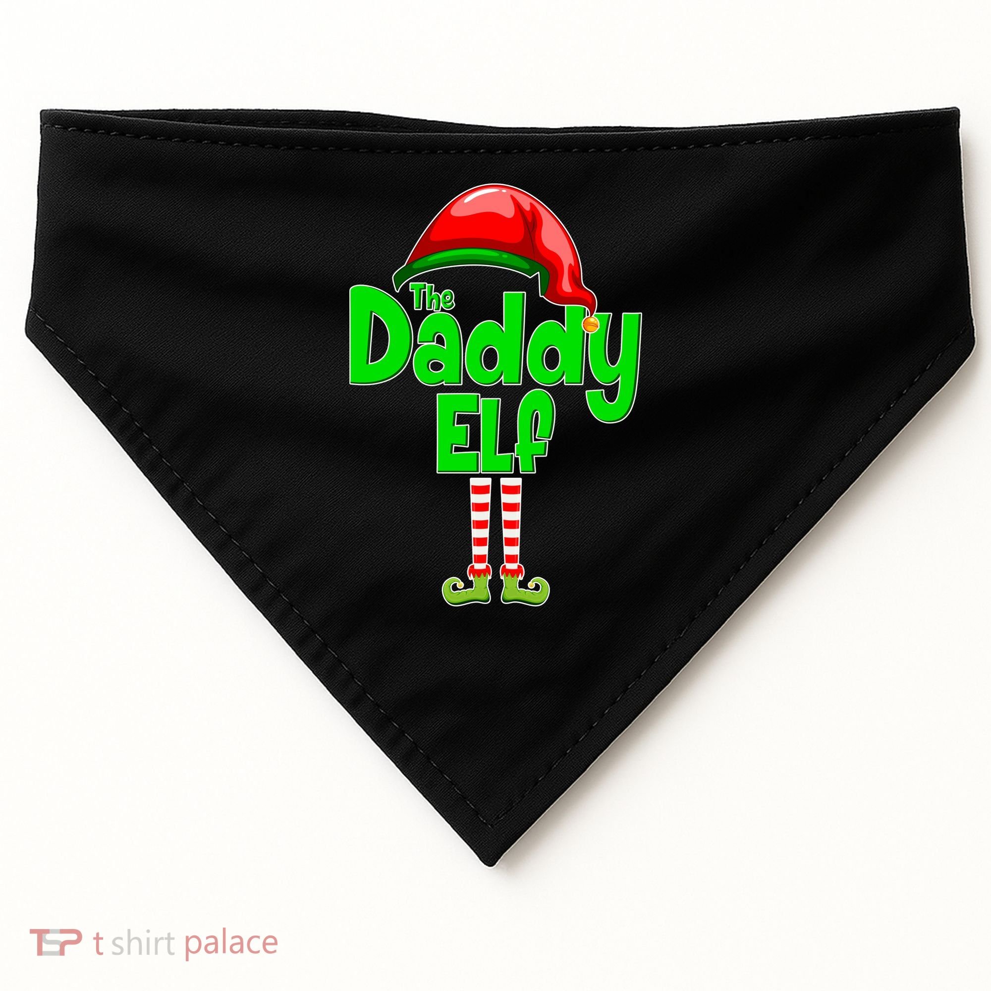 The Daddy Elf Christmas USA-Made Doggie Bandana