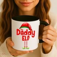 The Daddy Elf Christmas Coffee Mug thumb 3