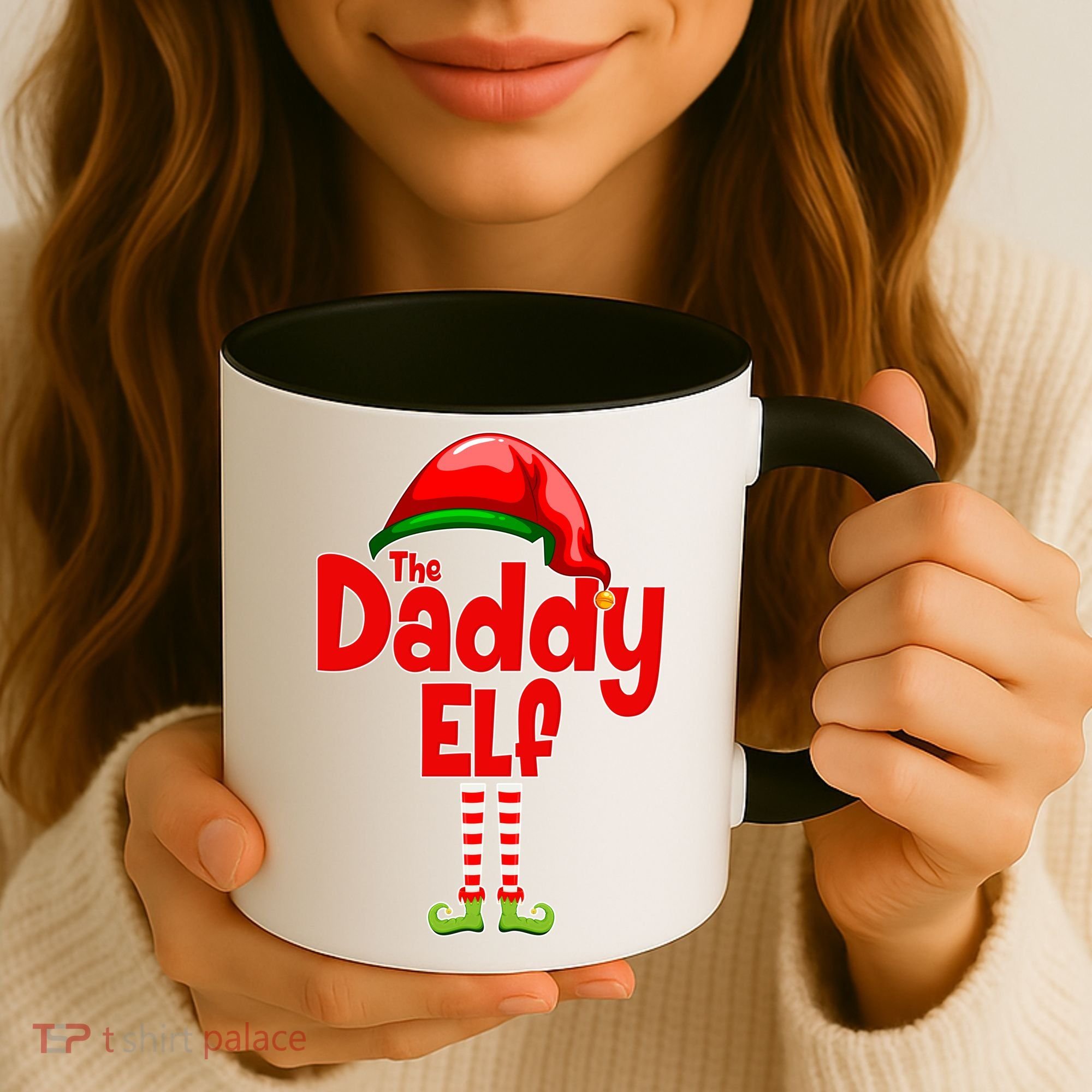 The Daddy Elf Christmas Coffee Mug
