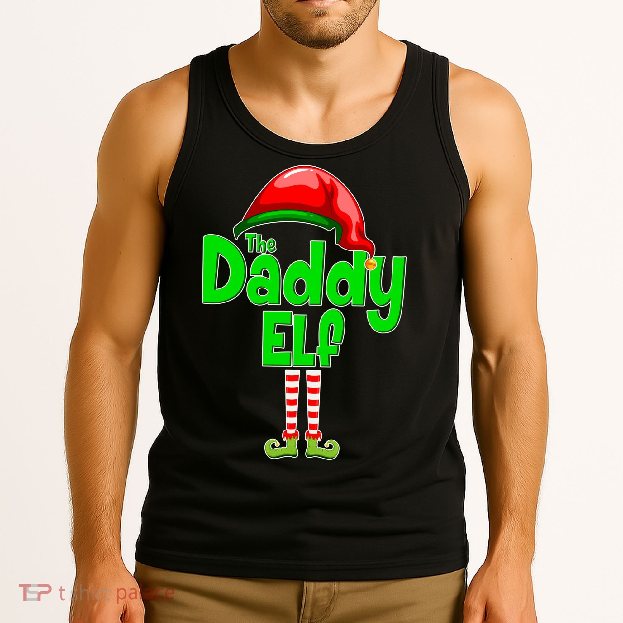 The Daddy Elf Christmas Tank Top